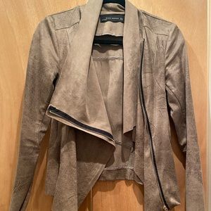 ZARA suede effect jacket